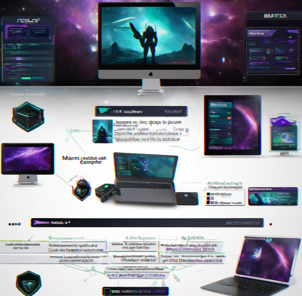 Side-by-side display of ranked match interface running simultaneously on mobile phone and desktop monitor with synchronized collection and MMR