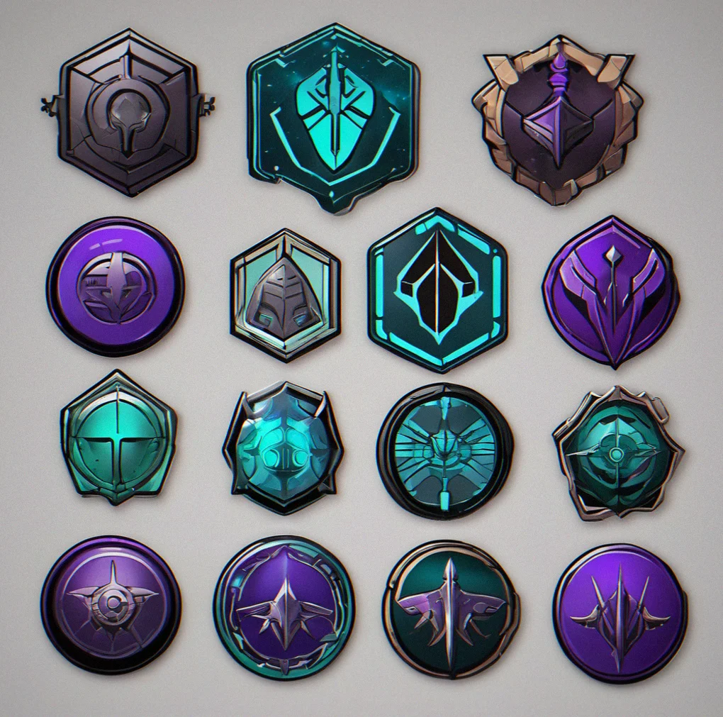 Five faction selection buttons arranged horizontally, each displaying unique color scheme and symbol representing Void Syndicate, Celestial Collective, Rogue Corsairs, Ironbound Legion, and Luminous Order