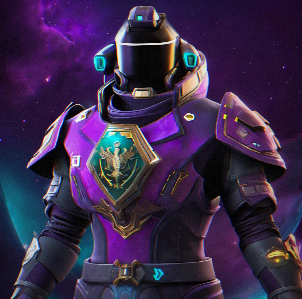 Admiral rank cosmetic armor piece glowing with seasonal achievement insignia, displayed on player profile screen