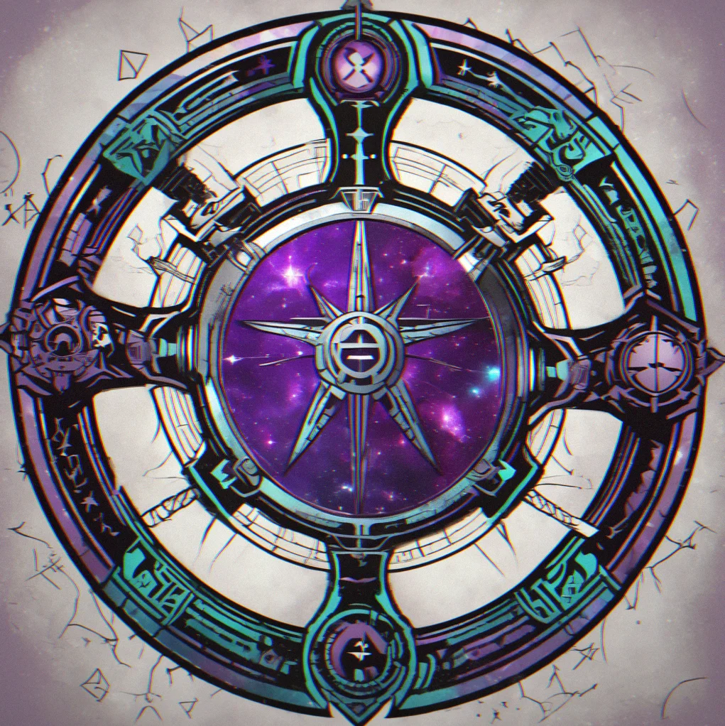 Five faction emblems arranged in a circle: Void Syndicate corruption symbol, Celestial Collective orbital ring, Rogue Corsairs skull and crossbones, Ironbound Legion mechanized cog, and Luminous Order radiant star